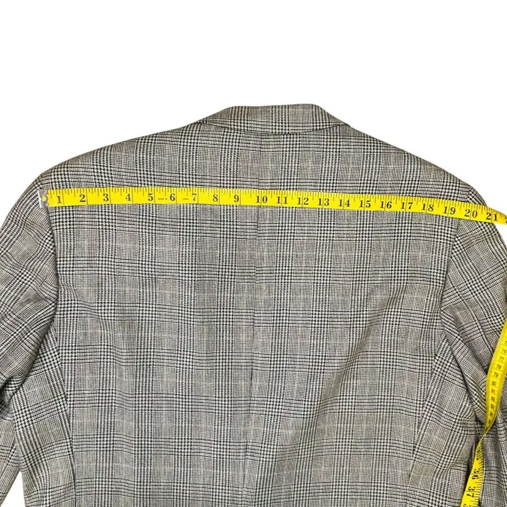 Vintage Chaps Ralph Lauren Sport Coat Men’s 42 T Wool Silk Glen Plaid Check